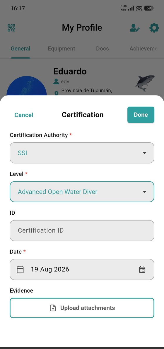 Adding a certification