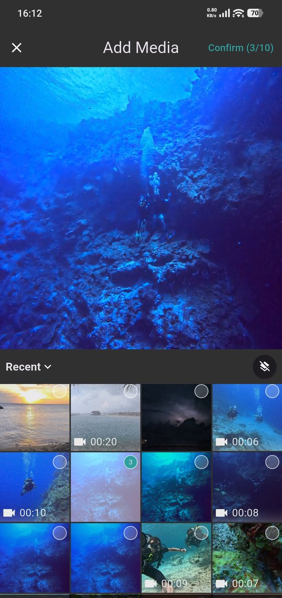Choosing photos