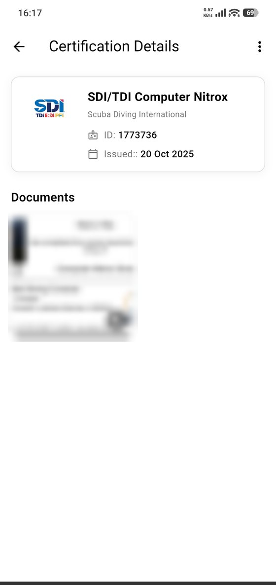 Certification details