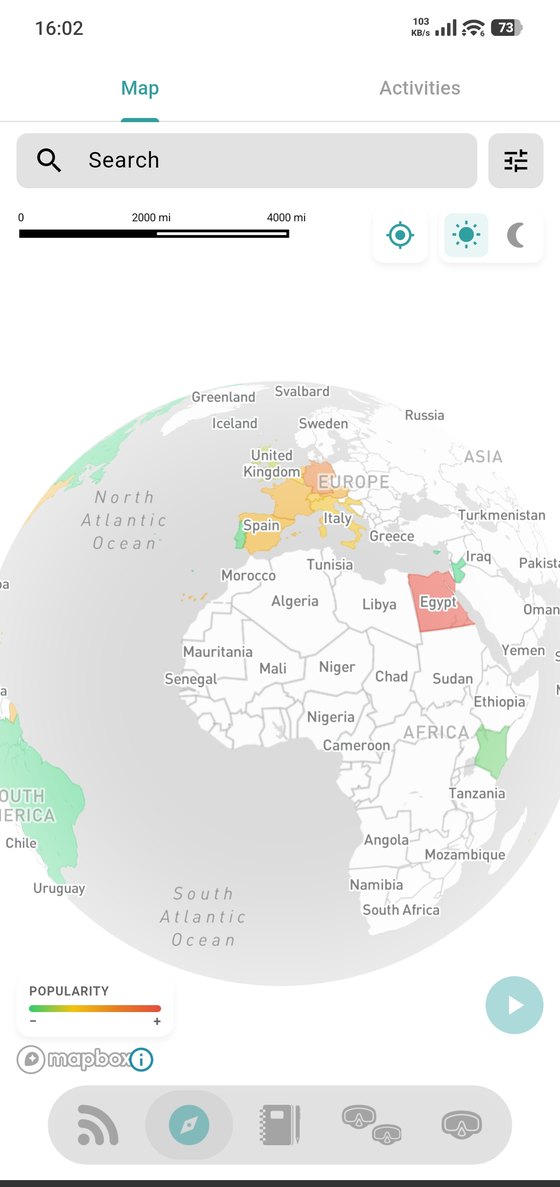 The world map