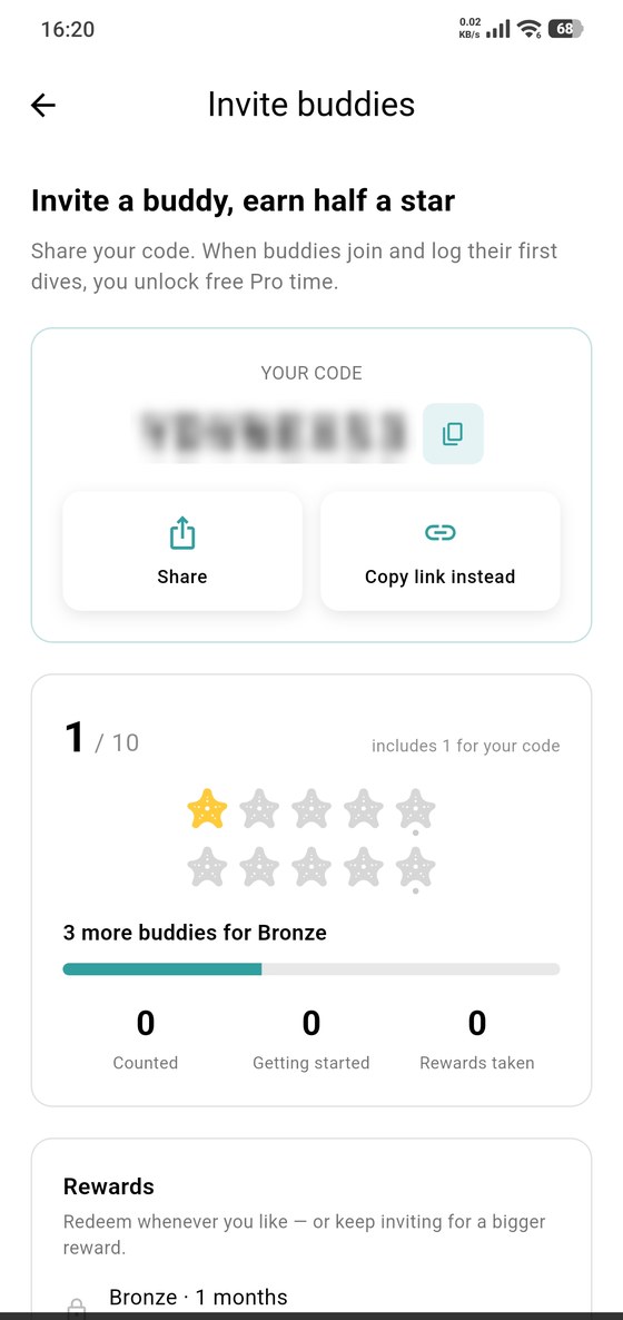Invite buddies