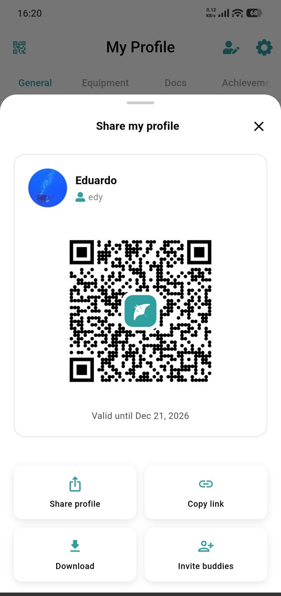 Your profile QR